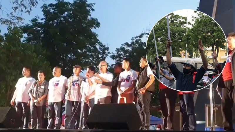 หวิดวุ่นหนัก "อดุลย์" ปธ.ญาติวีรชน ประกาศห้ามชู 3 นิ้ว ก่อนโดนโห่ รีบเคลียร์ด่วน!