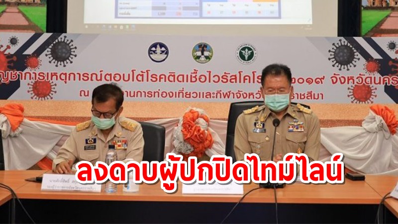 โคราชเอาจริง ลงดาบผู้ปกปิดไทม์ไลน์ ปรับ 1 หมื่นบาท