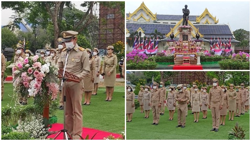 ผู้ว่าฯ ลพบุรี นำส่วนราชการ ถวายราชสักการะ กล่าวถวายราชสดุดี พระบาทสมเด็จพระจุลจอมเกล้าเจ้าอยู่หัว เนื่องในวันท้องถิ่นไทย ปี 65