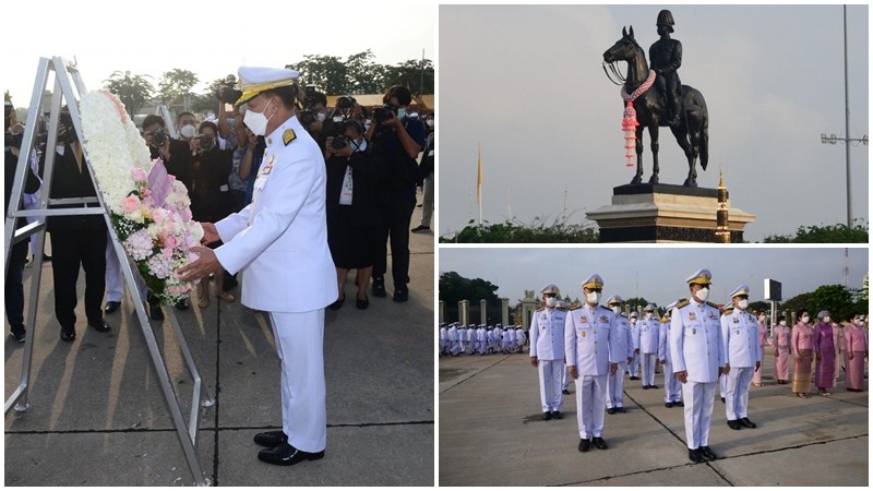 "มหาดไทย" วางพวงมาลาถวายราชสักการะพระบรมราชานุสรณ์ รัชกาลที่ 5 เนื่องในวันปิยมหาราช