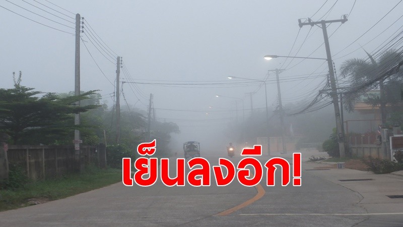 อุตุฯเตือนทั่วไทยอุณหภูมิลด 1-3 องศา กทม.ลมแรง ใต้ฝนหนัก-คลื่นสูง