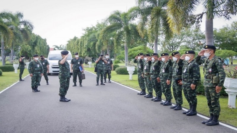  กองกำลังสุรนารี ต้อนรับคณะทำงานด้านการส่งกำลังบำรุง ตรวจเยี่ยมการปฏิบัติงานด้านการส่งกำลังบำรุงของหน่วย งานในสังกัด