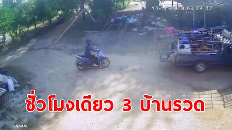  ชาวบ้าน จ.อุทัยธานี ร้องสื่อเจอขโมย ชั่วโมงเดียว 3 บ้านรวดได้ทรัพย์-เงินสดกว่าา 1 แสนบาท 