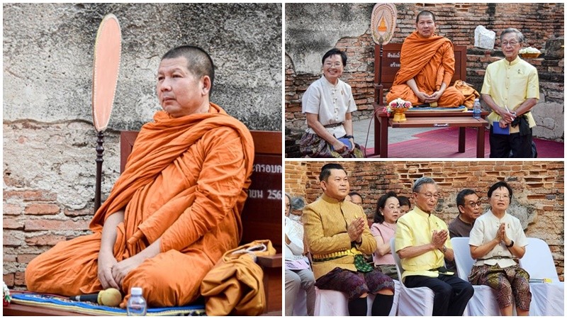 "พระครูสิริจริยาภรณ์" เป็นประธานนำญาติโยมเจริญพระพุทธมนต์ งานแผ่นดินสมเด็จพระนารายณ์