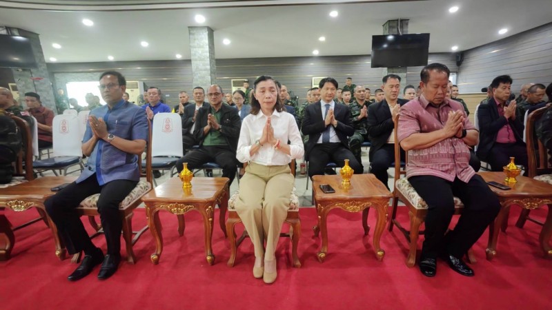 กองกำลังสุรนารี จัดพิธีบพเพ็ญกุศล และเจริญพระพุทธมนต์ เนื่องในโอกาส วันสถาปนา ก่อตั้งมา ครบรอบเป็นปีที่ 46