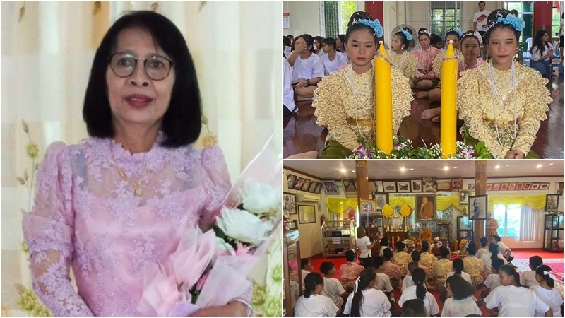 ร.ร.สุวัฒนบดี นำนักเรียนร่วมสืบสานประเพณี แห่เทียนพรรษารอบเทือกเขาสมอคอน พร้อมถวายเทียน 3 วัดรอบเขา