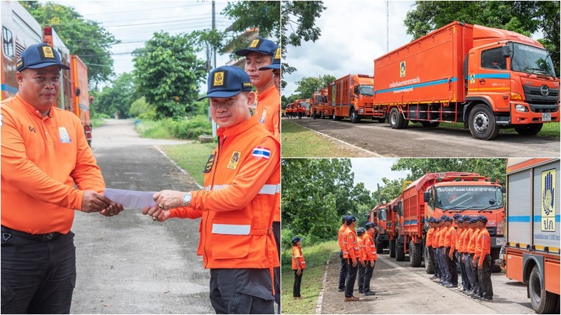  ศูนย์ ปภ. เขต 3 ปราจีนบุรี ส่งเครื่องจักรกลสาธารณภัย ช่วยเหลือผู้ประสบอุทกภัยในพื้นที่ จ.เชียงราย