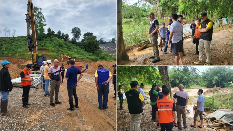  ผู้ว่าฯ พะเยา นำลงพื้นที่ ตรวจสอบการขุดลอกเปิดทางน้ำ ลำห้วยแม่กา