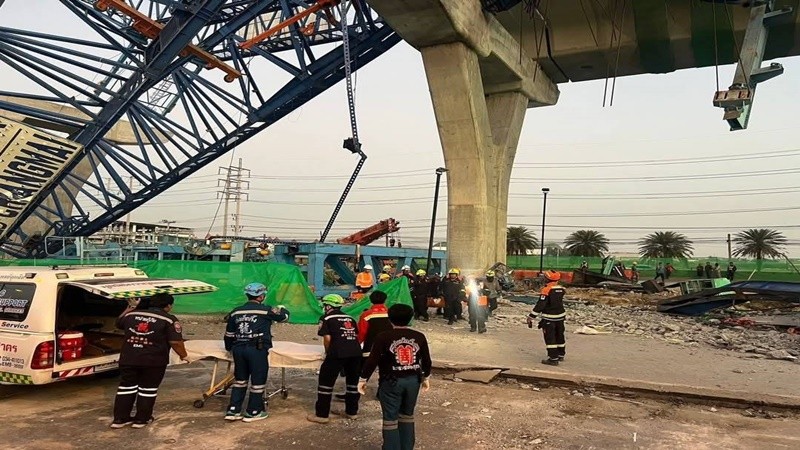 ทีมค้นหาคานสะพานพระราม 2 ถล่ม ค้นพบศพที่ 6 ครบแล้ว