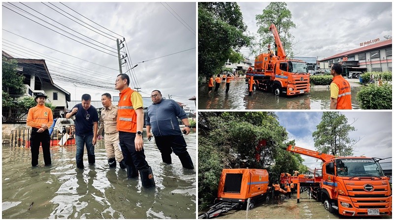 ผู้ว่าฯ เชียงใหม่ มอบหมายรองผู้ว่าฯ ลงพื้นที่ติดตามระบายน้ำท่วมขัง ชุมชนศรีปิงเมือง-กาดก้อม คาดใช้เวลาไม่เกิน 24 ชม.