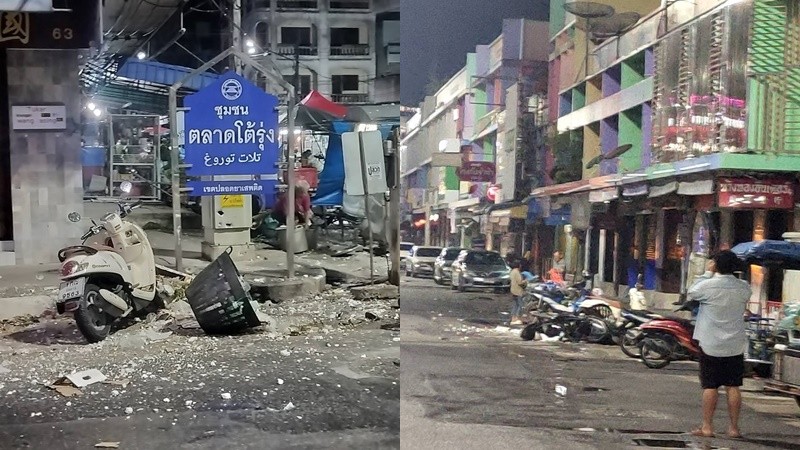 คนร้ายลอบวางระเบิด 2 จุด กลางตลาดโต้รุ่ง จ.ปัตตานี