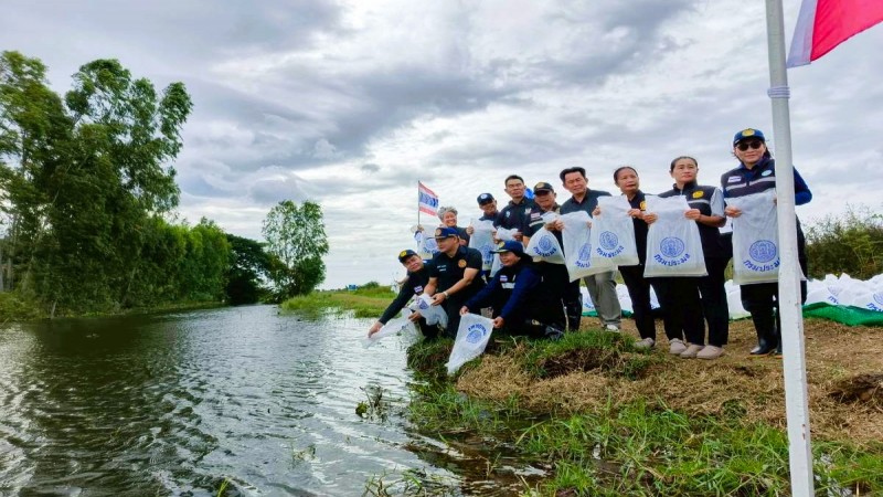 ลพบุรีปล่อยลูกพันธุ์ปลา 15.1 ล้านตัว สร้างความอุดมสมบูรณ์ให้ทุ่งชัยนาท–ป่าสัก รับฤดูน้ำหลาก