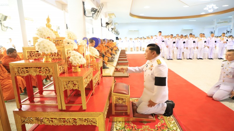 ลพบุรีจัดพิธีทำบุญตักบาตร เจริญพระพุทธมนต์ ถวายพระราชกุศลเนื่องในวันประสูติ เจ้าฟ้าพัชรกิติยาภา